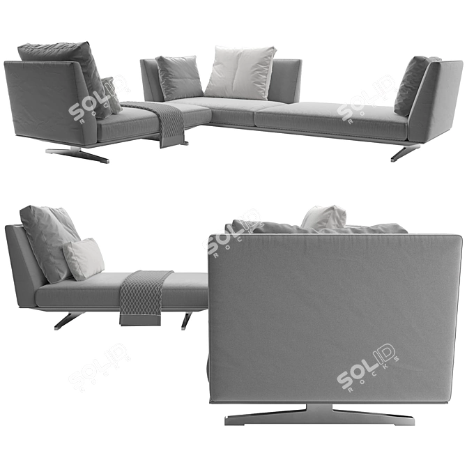 Flexform Evergreen Luxury Sofa 3D model image 1