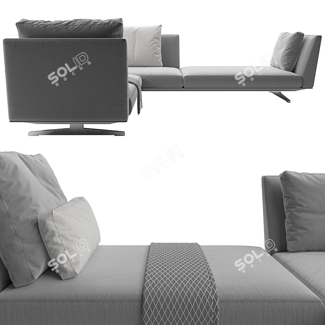 Flexform Evergreen Luxury Sofa 3D model image 4