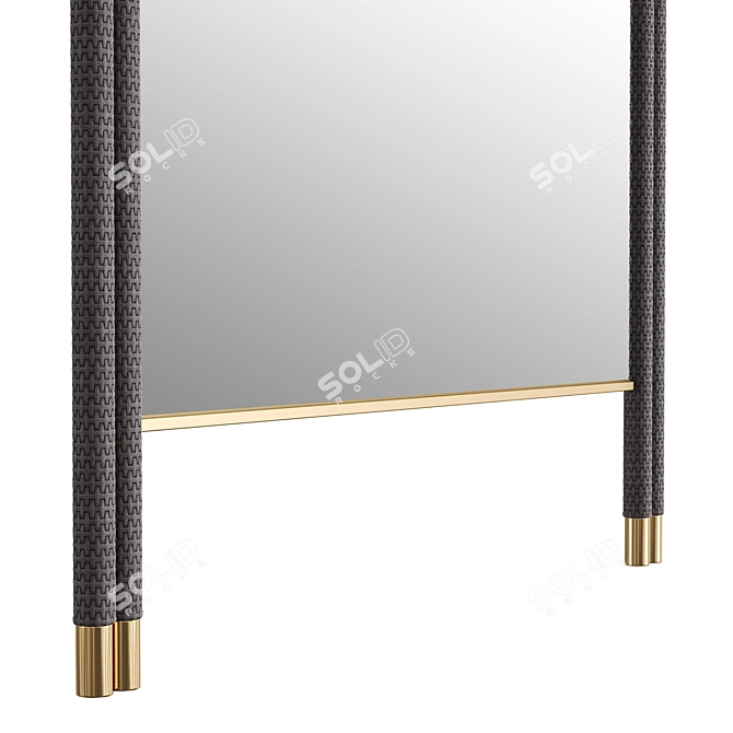 Rugiano BOHEME Leather Floor Mirror 3D model image 3