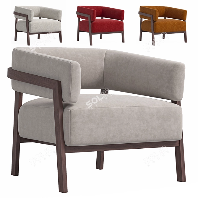 Modern Athena Chair 2014 Model 3D model image 3