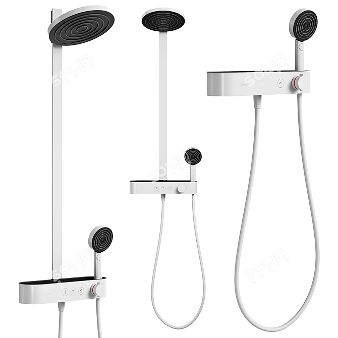 Hansgrohe Pulsify Bathroom Shower Collection 3D model image 2