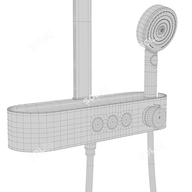 Hansgrohe Pulsify Bathroom Shower Collection 3D model image 4