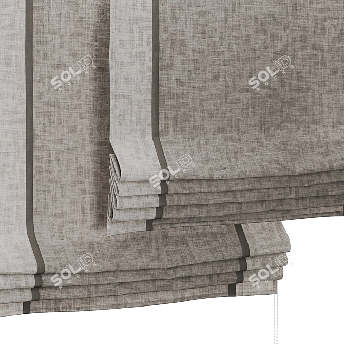 Roman Shades Set 3 3D model image 2