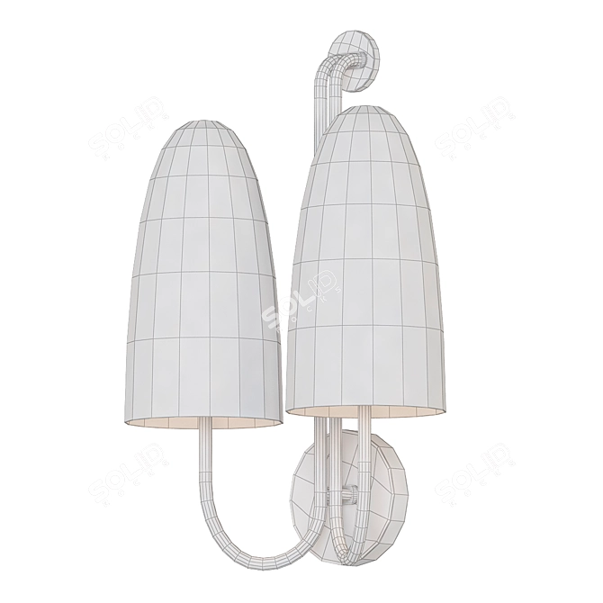 Modern Agb Wall Sconce 3D model image 2