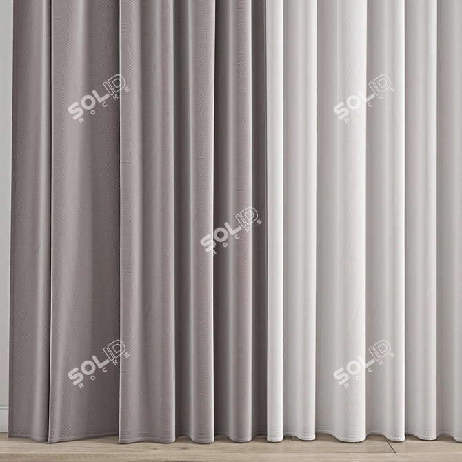 Polygonal Curtain Model Pack 3D model image 2