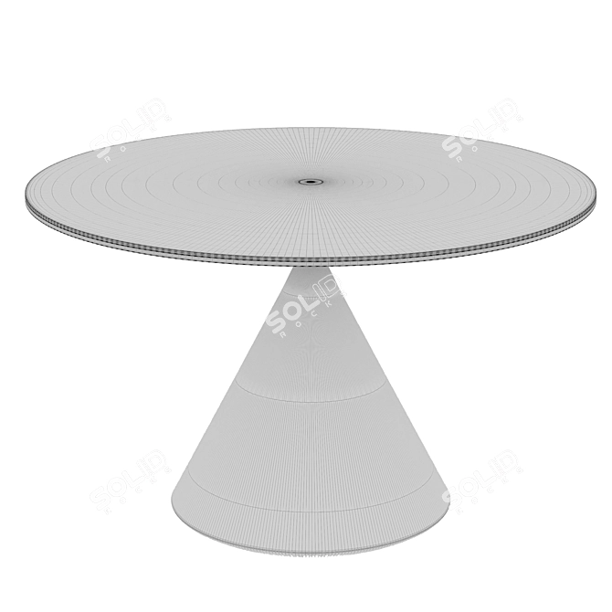 Sanremo Round Dining Table with Ceramic Top 3D model image 3