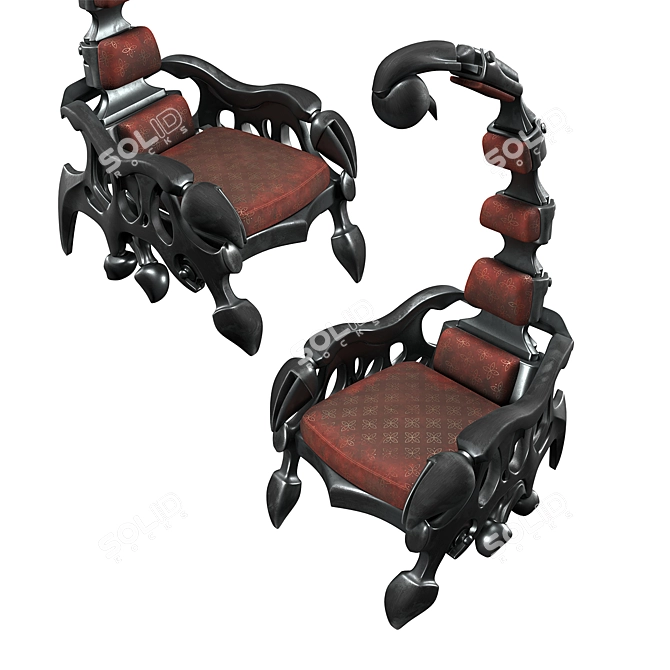 Sculpted Scorpio Chair - 3D Model 3D model image 4