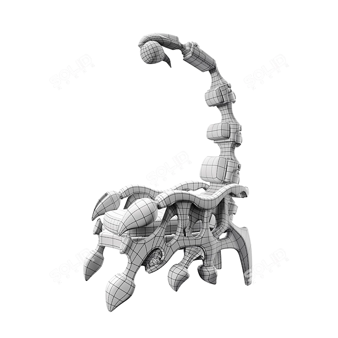 Sculpted Scorpio Chair - 3D Model 3D model image 6
