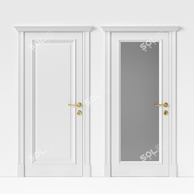 Title: 
Petersburg Series Interior Doors 3D model image 1