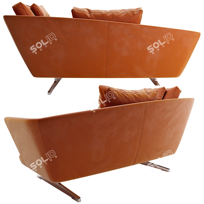 Flexform Zeus Modern Sofa 3D model image 2