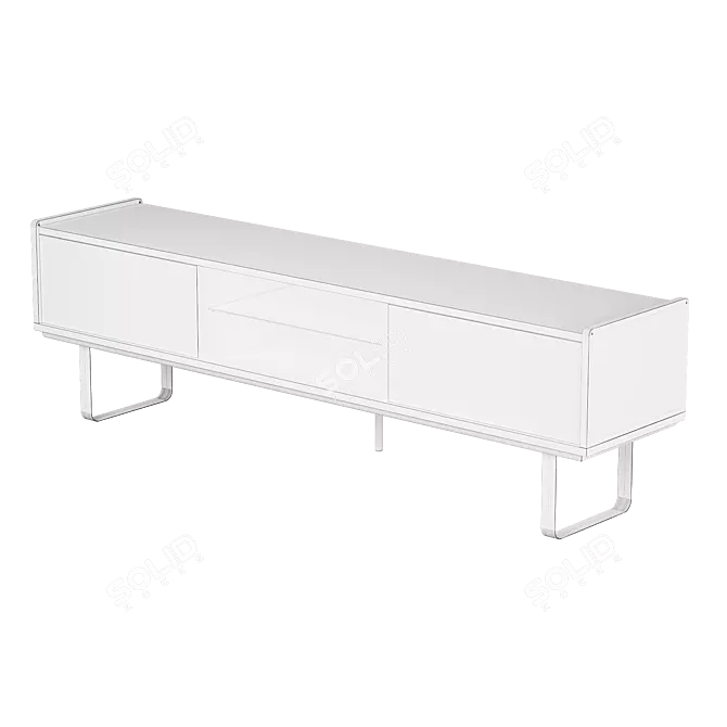 Elegantly Chic Auster TV Stand 3D model image 2