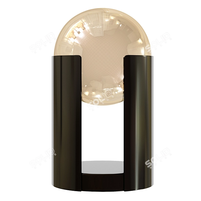 Elegant Fleur Table Lamp 3D model image 1