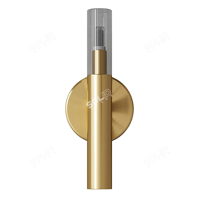 Modern Gold Wall Sconce Lighting 3D model image 6