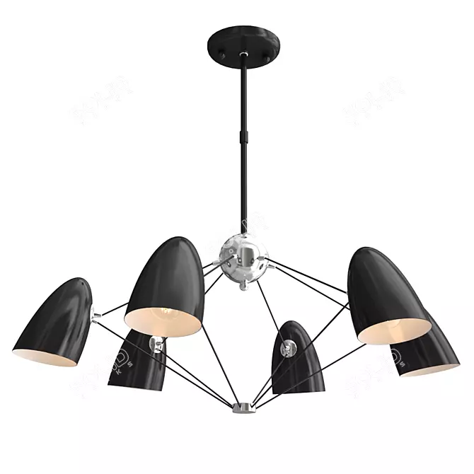 Favourite Humpen 1757-6P Chandelier 3D model image 1