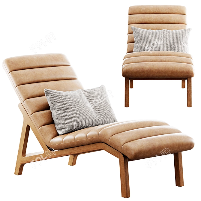 Mercana Pierre Chaise Lounge Chair 3D model image 2