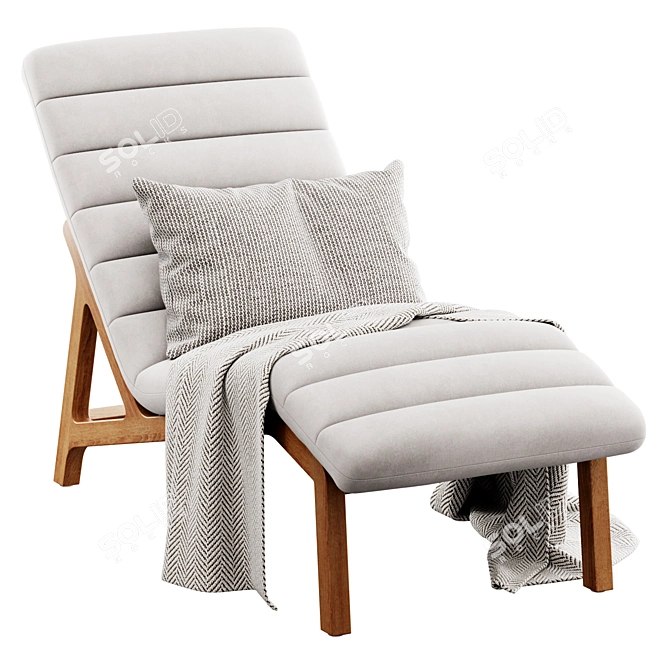 Mercana Pierre Chaise Lounge Chair 3D model image 4