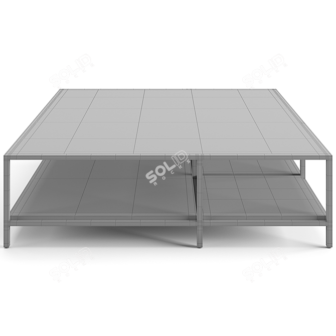 Sleek Mondrian Coffee Table 3D model image 5