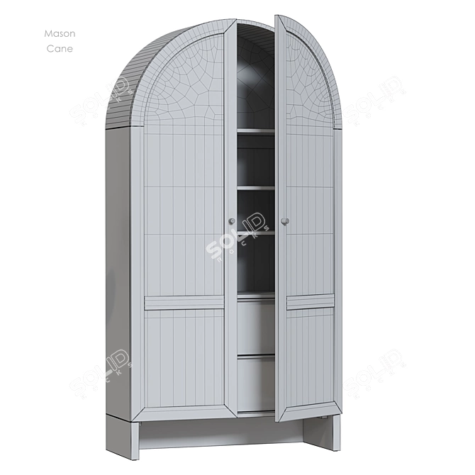 Modern Cane Storage Cabinet 3D model image 5