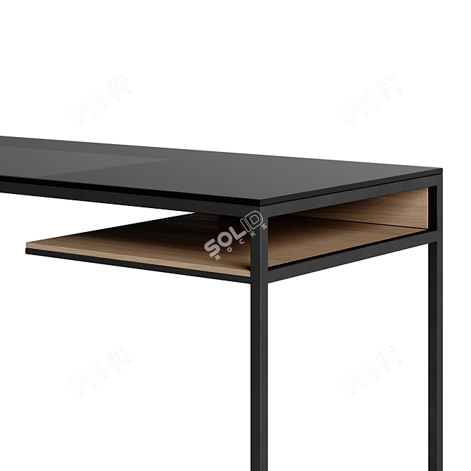 Minimalist Rectangular Writing Desk 3D model image 7