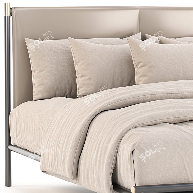 Modern iko Bed Design Set 3D model image 2