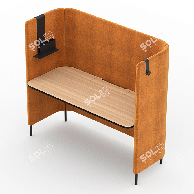 Pedrali BuddyHub Office Desk 3D model image 8