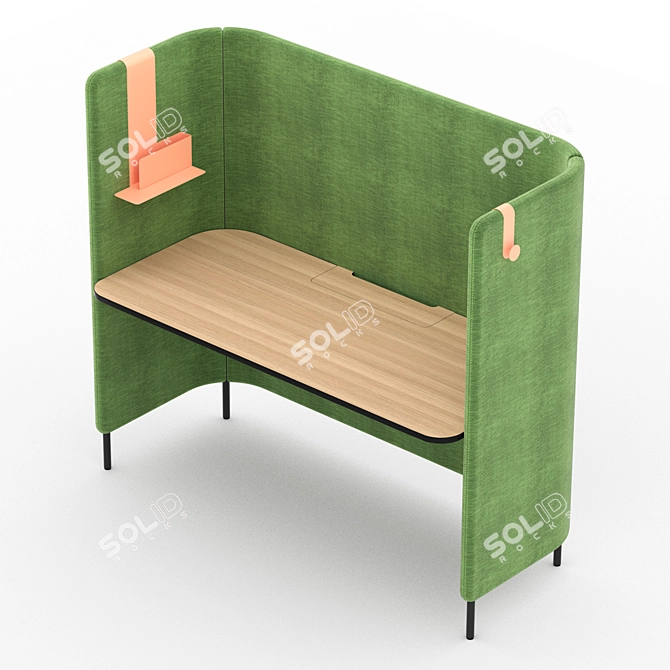 Pedrali BuddyHub Office Desk 3D model image 11