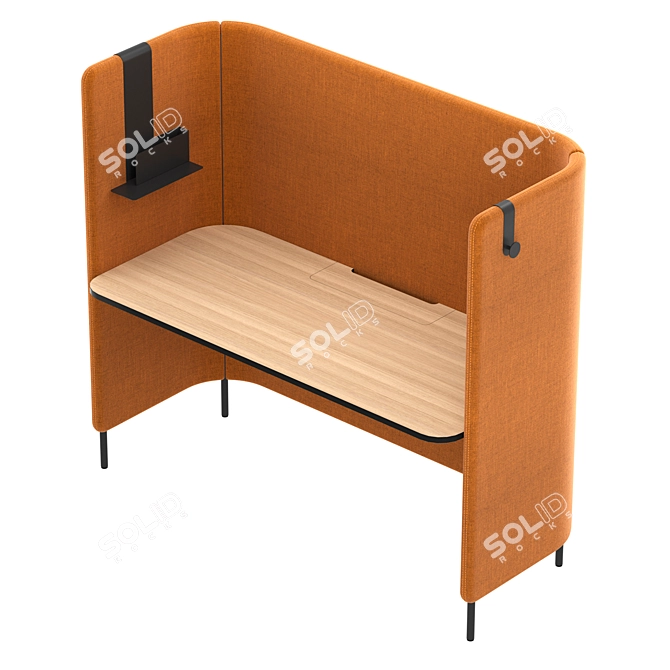 Pedrali BuddyHub Office Desk 3D model image 15