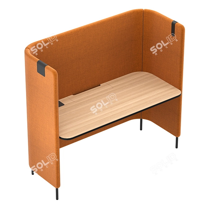 Pedrali BuddyHub Office Desk 3D model image 16