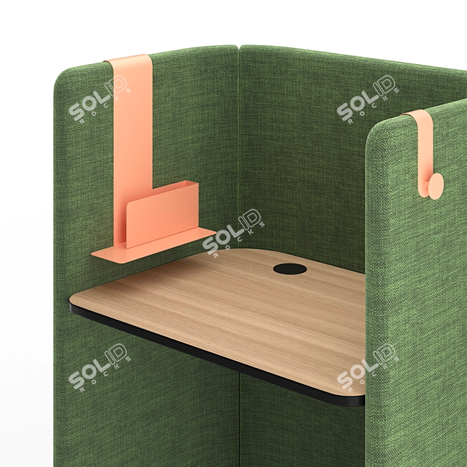 Modern Office Desk by Pedrali 3D model image 6