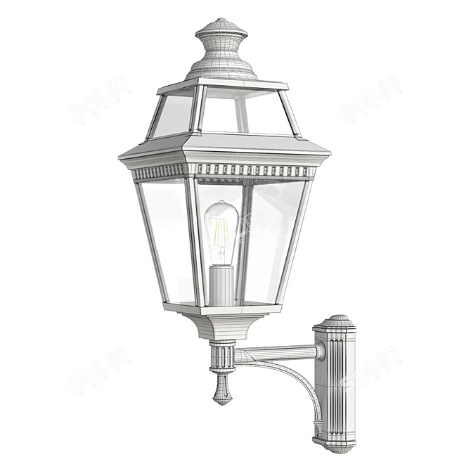 Classic Outdoor Wall Lantern Vosges 3D model image 3