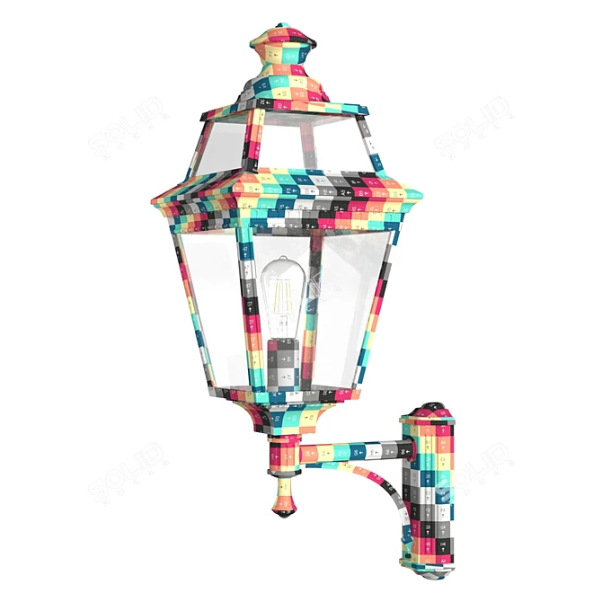 Classic Outdoor Wall Lantern Vosges 3D model image 4
