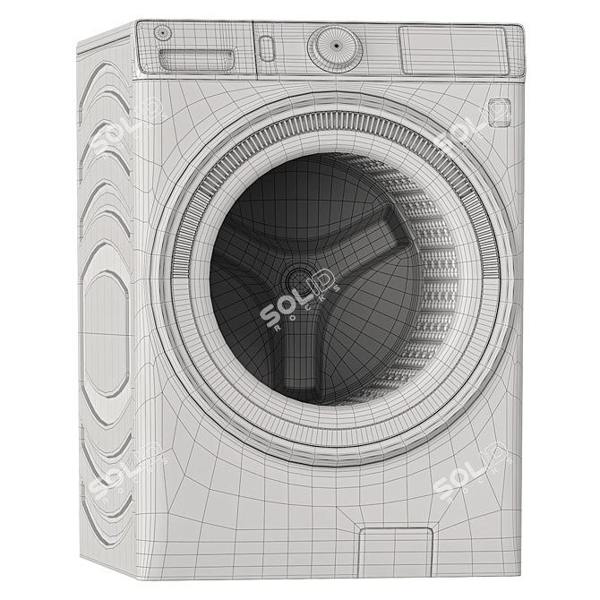 GE Washer Dryer Duo : Energy-Efficient Combo 3D model image 4