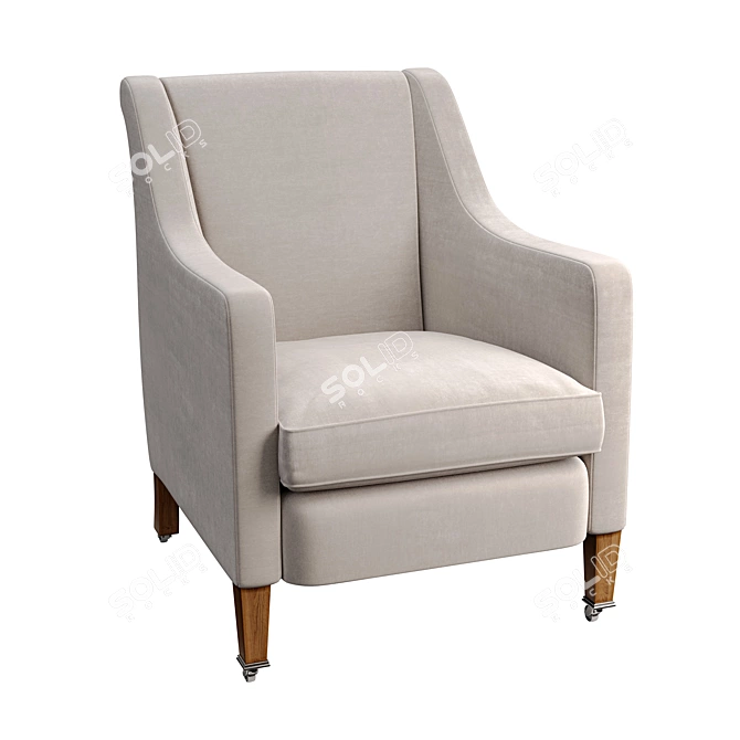 Handmade Regent Armchair by James Cook 3D model image 1