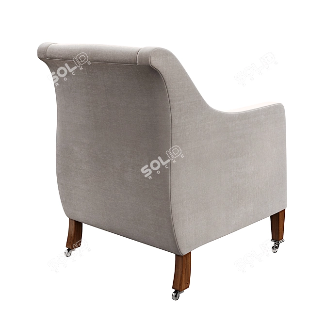 Handmade Regent Armchair by James Cook 3D model image 3