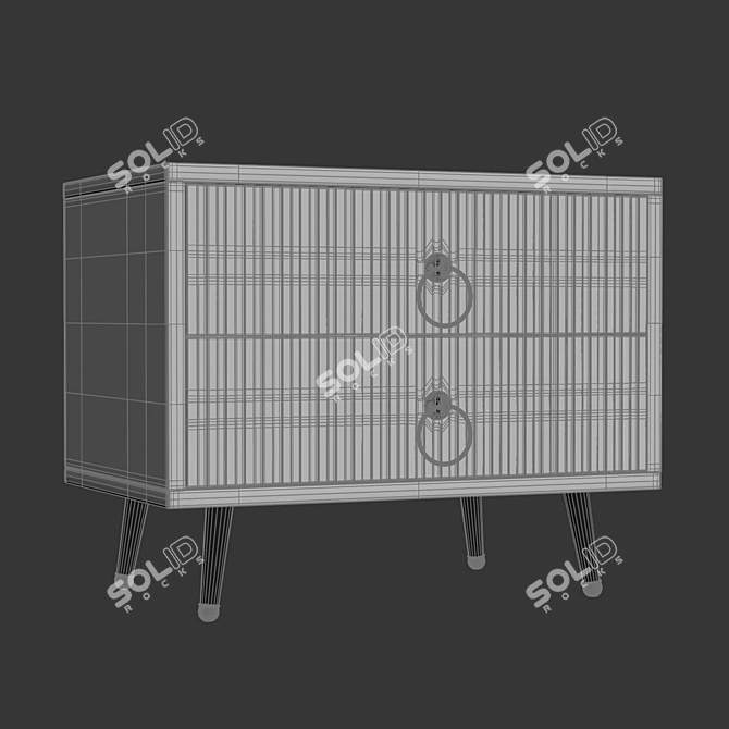 Fiesta Bedside Table 3D model image 2