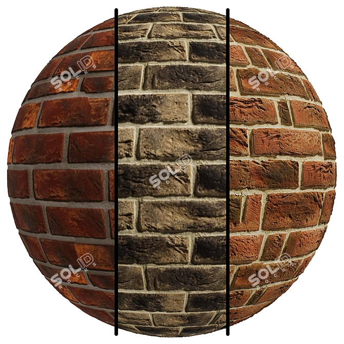  High-Quality 4K Seamless Brick Collection 3D model image 1