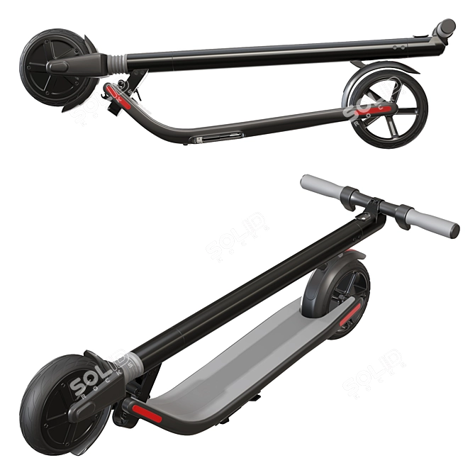 Tech-Enhanced Ninebot KickScooter Accessories 3D model image 1