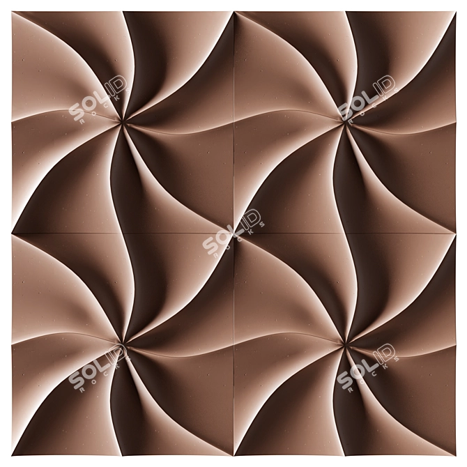 ZEPHYR 3D Panel Gypsum 600x600mm 3D model image 3