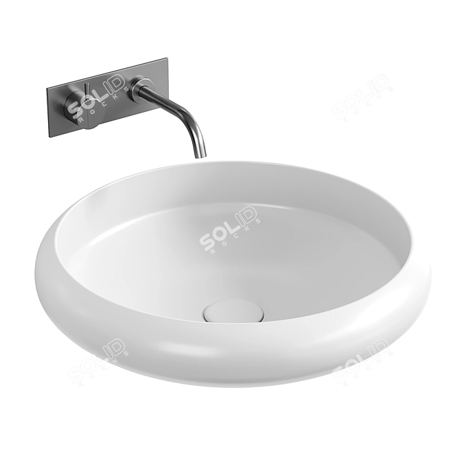 Copenhagen Bath Rosenborg Washbasins 3D model image 2