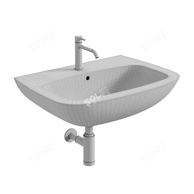  Alice Ceramica WUNDER Washbasin 3D model image 3