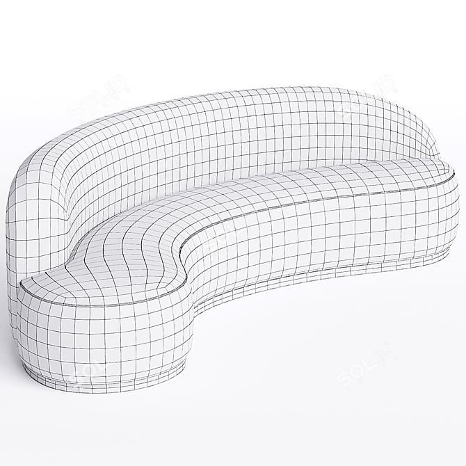 Modern 3Ds Max Sofa Render 3D model image 3
