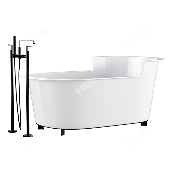 Luxury LivingTec Bathtub OFELIA 3D model image 1