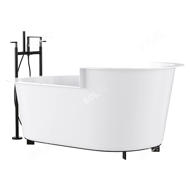 Luxury LivingTec Bathtub OFELIA 3D model image 2