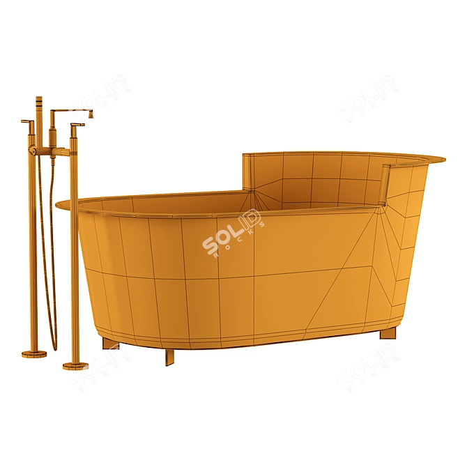 Luxury LivingTec Bathtub OFELIA 3D model image 3