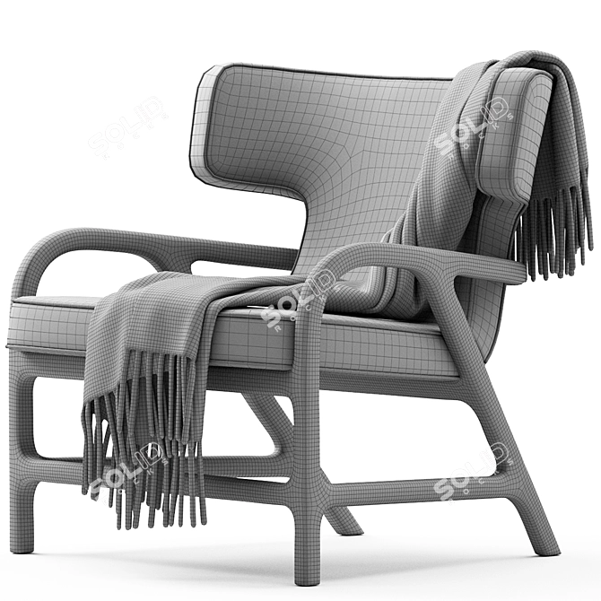 Fulgens Maxalto Armchair (2016) 3D model image 6