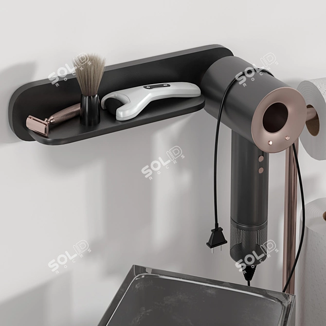 Modern Bath Accessories Set 3D model image 5