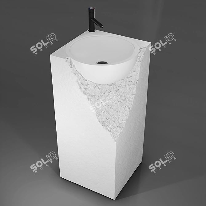 SHATTER A Floor Standing Sink 3D model image 1