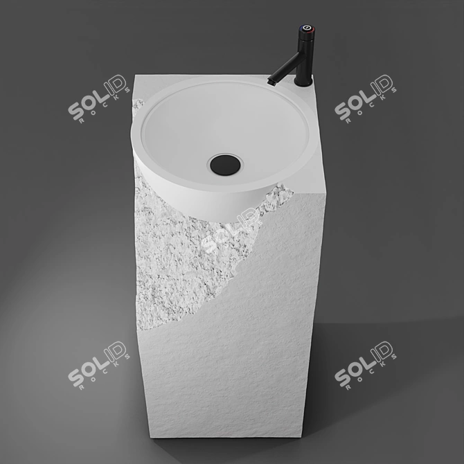 SHATTER A Floor Standing Sink 3D model image 2