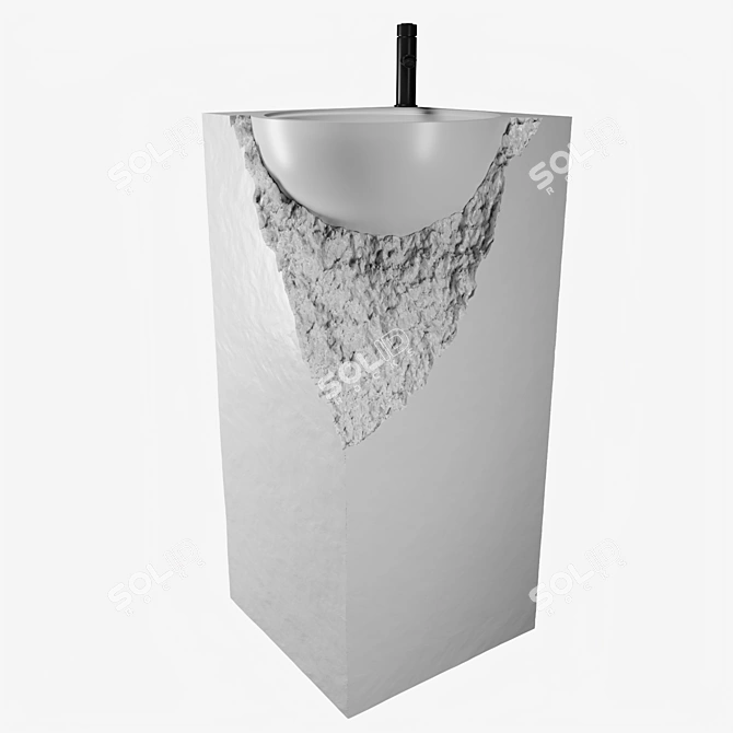 SHATTER A Floor Standing Sink 3D model image 5