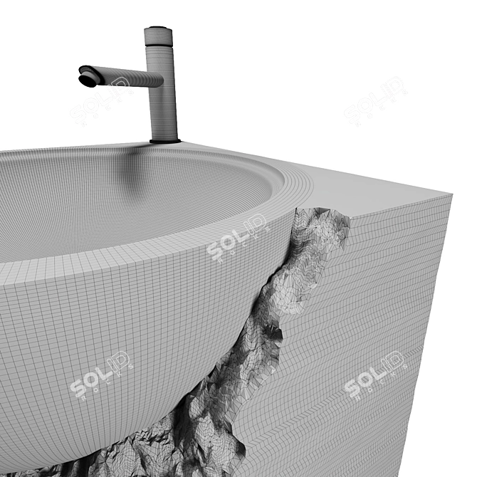 SHATTER A Floor Standing Sink 3D model image 11